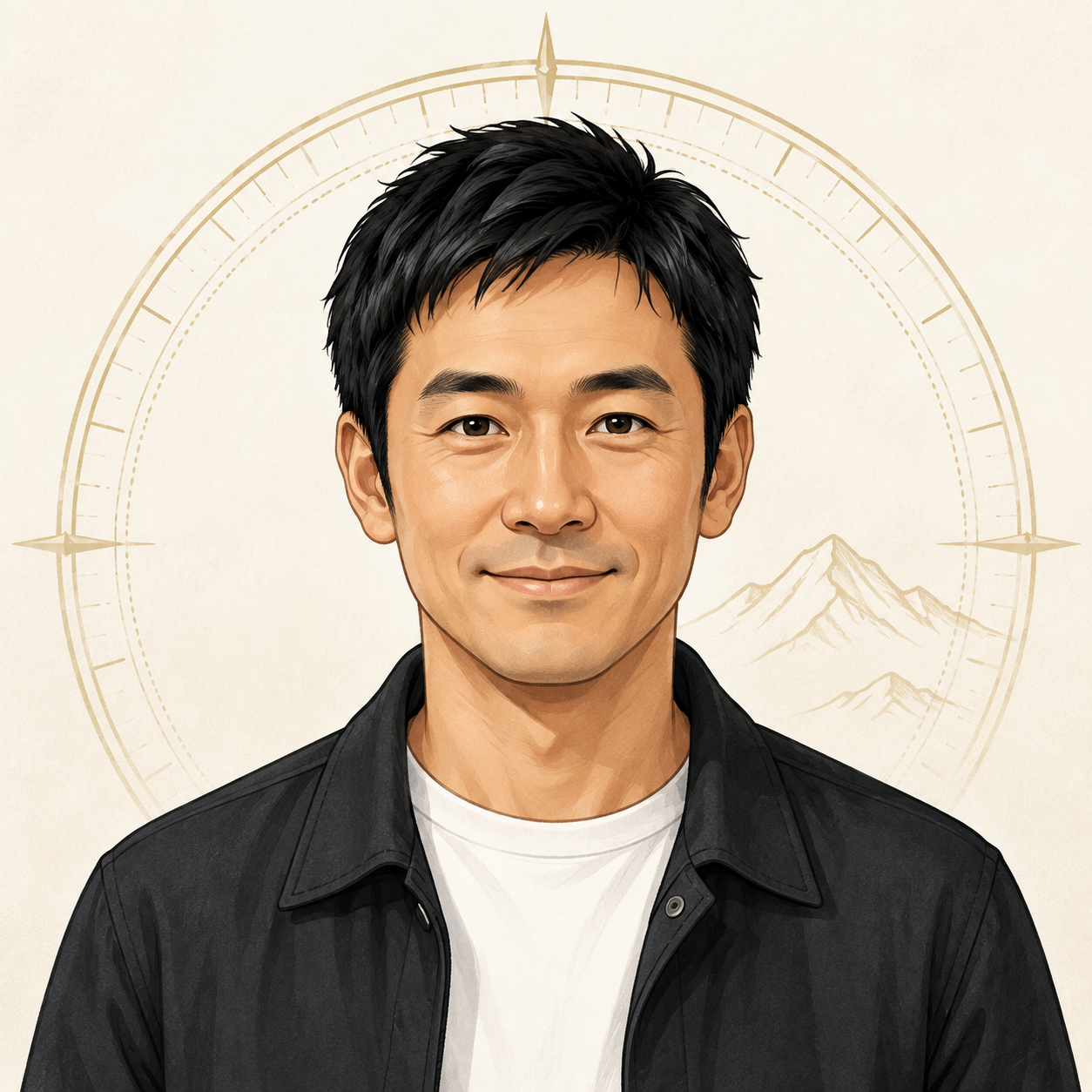 CX-5コンパス運営者kuniのプロフィールイラスト